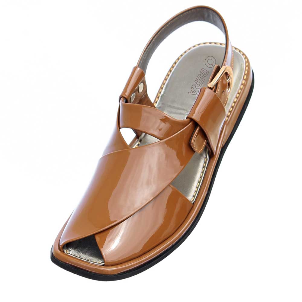 Beige Ladies peshawari chappal shoes-BERA