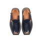 luxury and comfortable leather Khan Blue Plain shoes for men-BERA