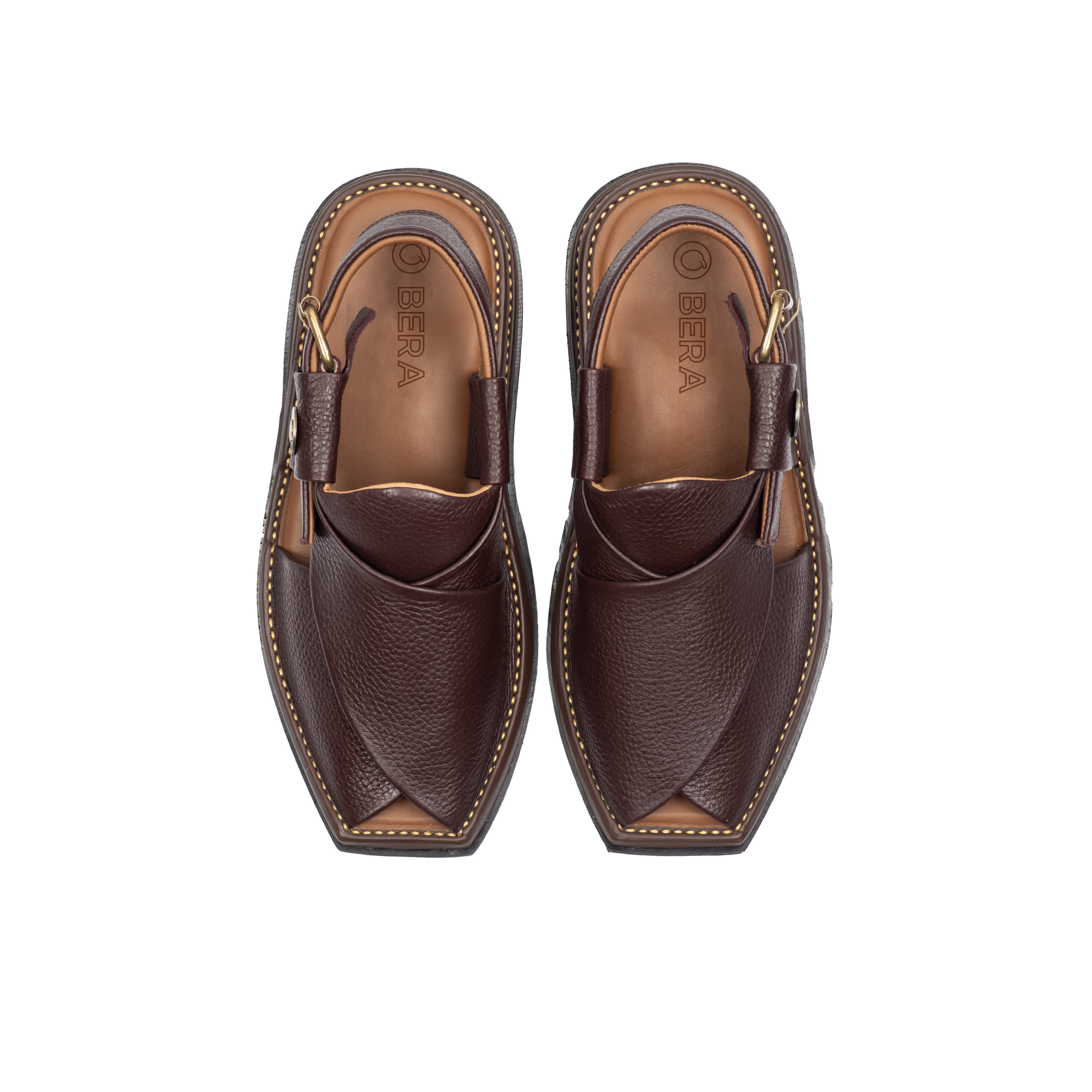 Dark Maroon Lightweight classic shoes for men-BERA