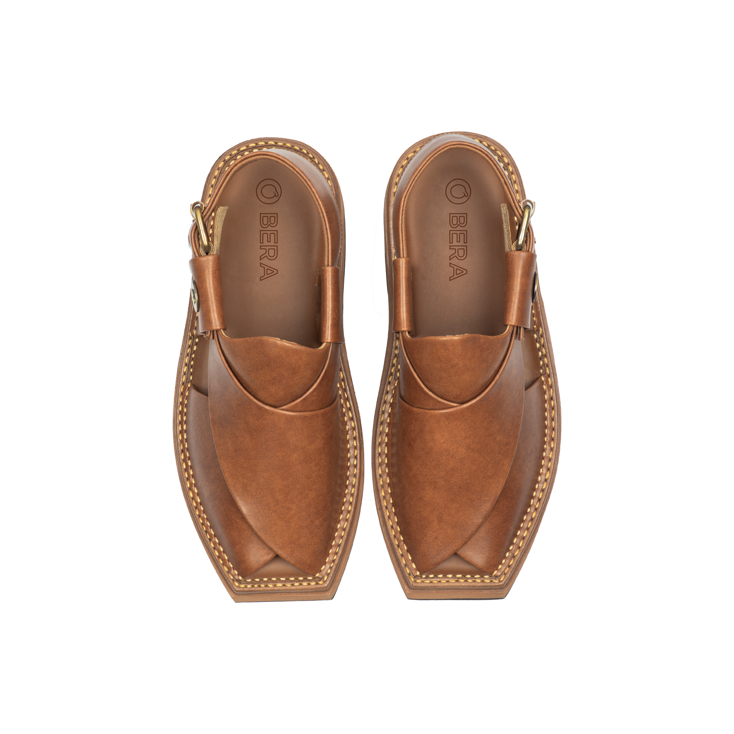 comfortable leather shoes Nue Brown Kaptaan-BERA